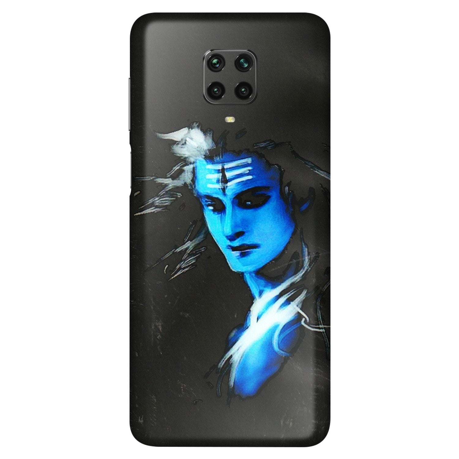 POCO Phone Skins (All Models) - Har Har Mahadev Blue/Black - 3D Embossed Finish (L-185) Poco M2 PRO