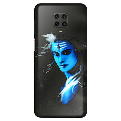 POCO Phone Skins (All Models) - Har Har Mahadev Blue/Black - 3D Embossed Finish (L-185) Poco M2 PRO