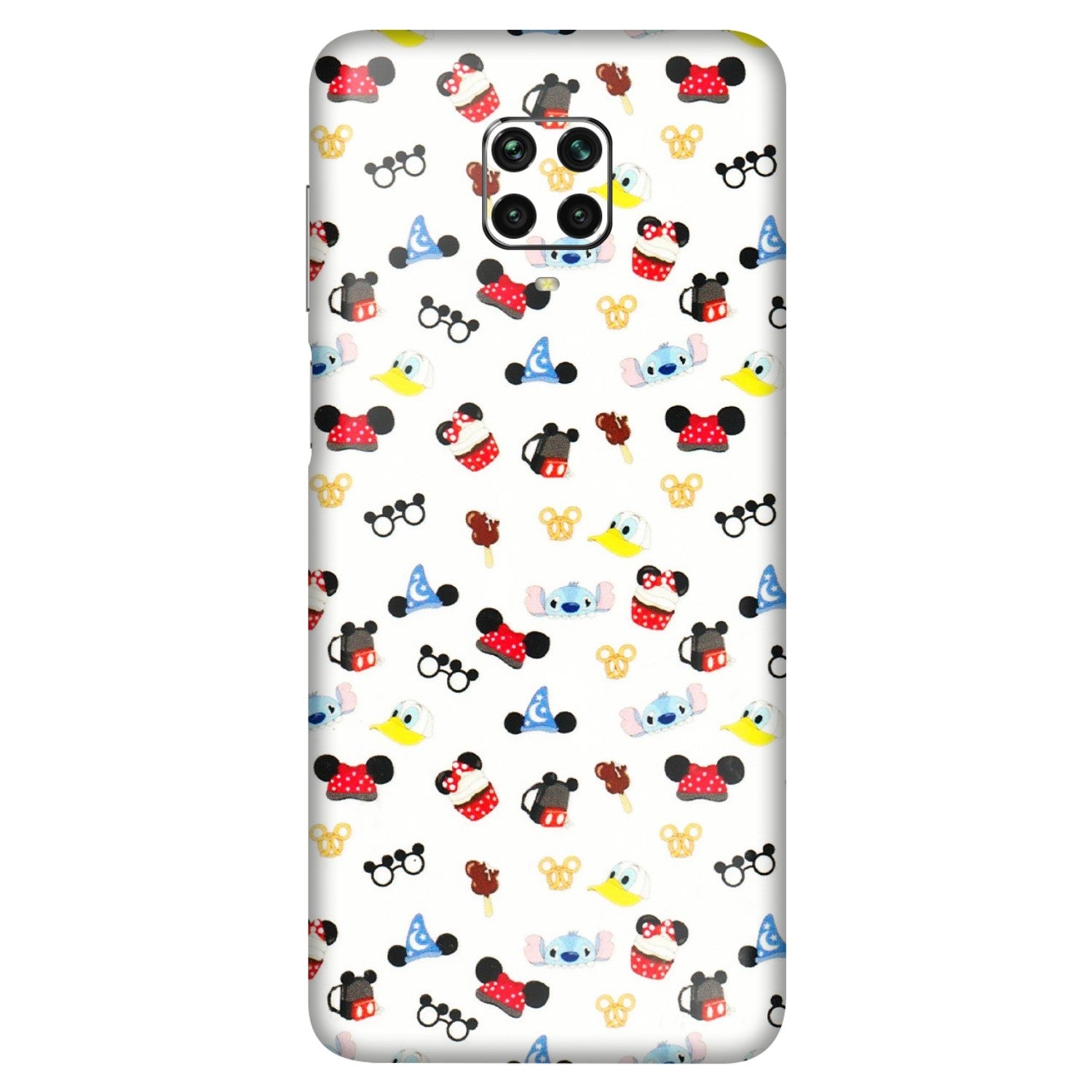 POCO Phone Skins (All Models) - Minnie Mouse & Donald Doodles s - 3D Embossed Finish (L-194) Poco M2 PRO