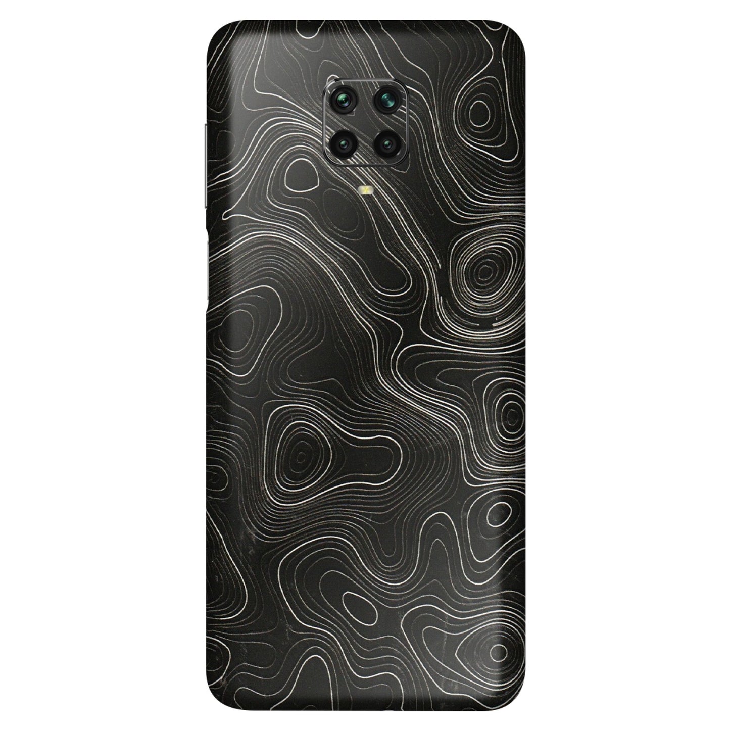 POCO Phone Skins (All Models) - Black Swirl - 3D Embossed Finish (L-196) Poco M2 PRO