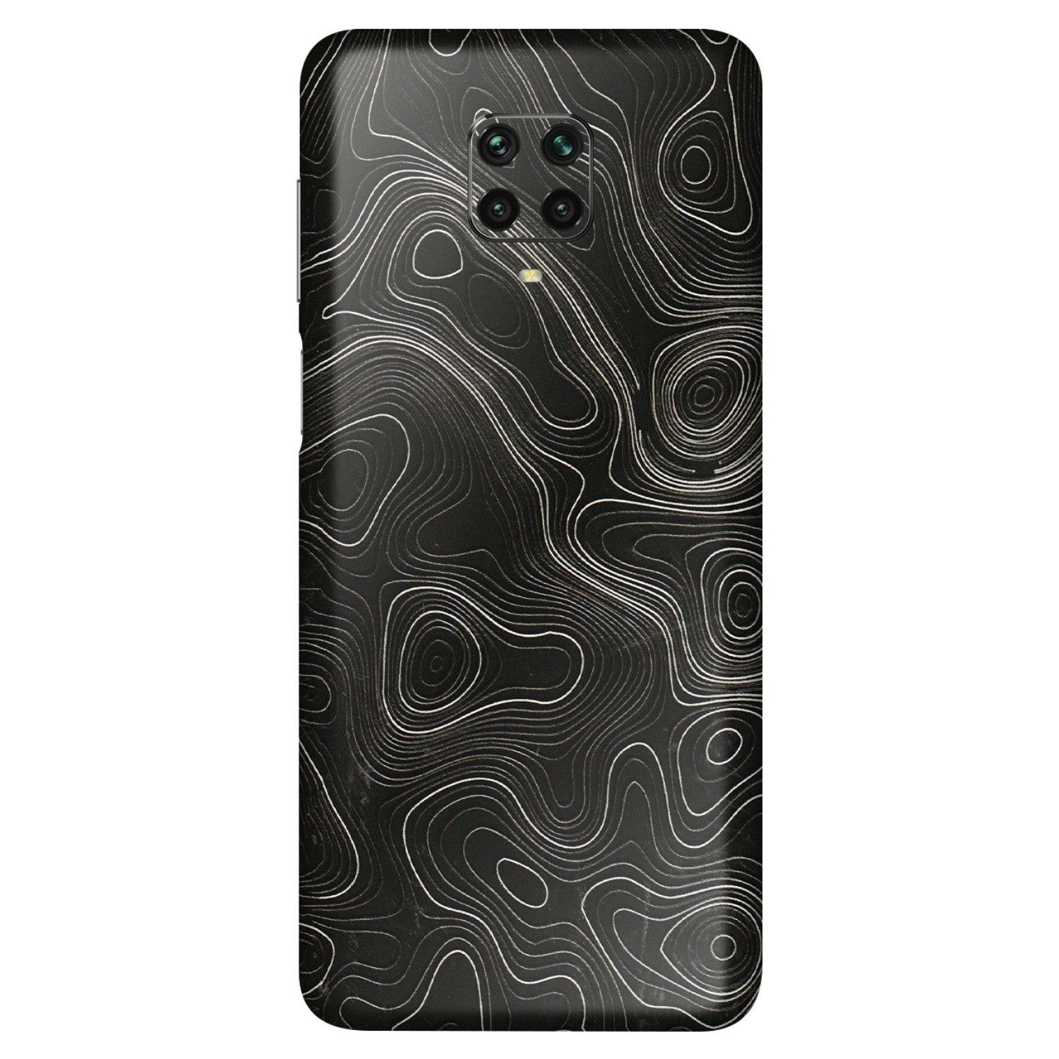 POCO Phone Skins (All Models) - Black Swirl - 3D Embossed Finish (L-196) Poco M2 PRO