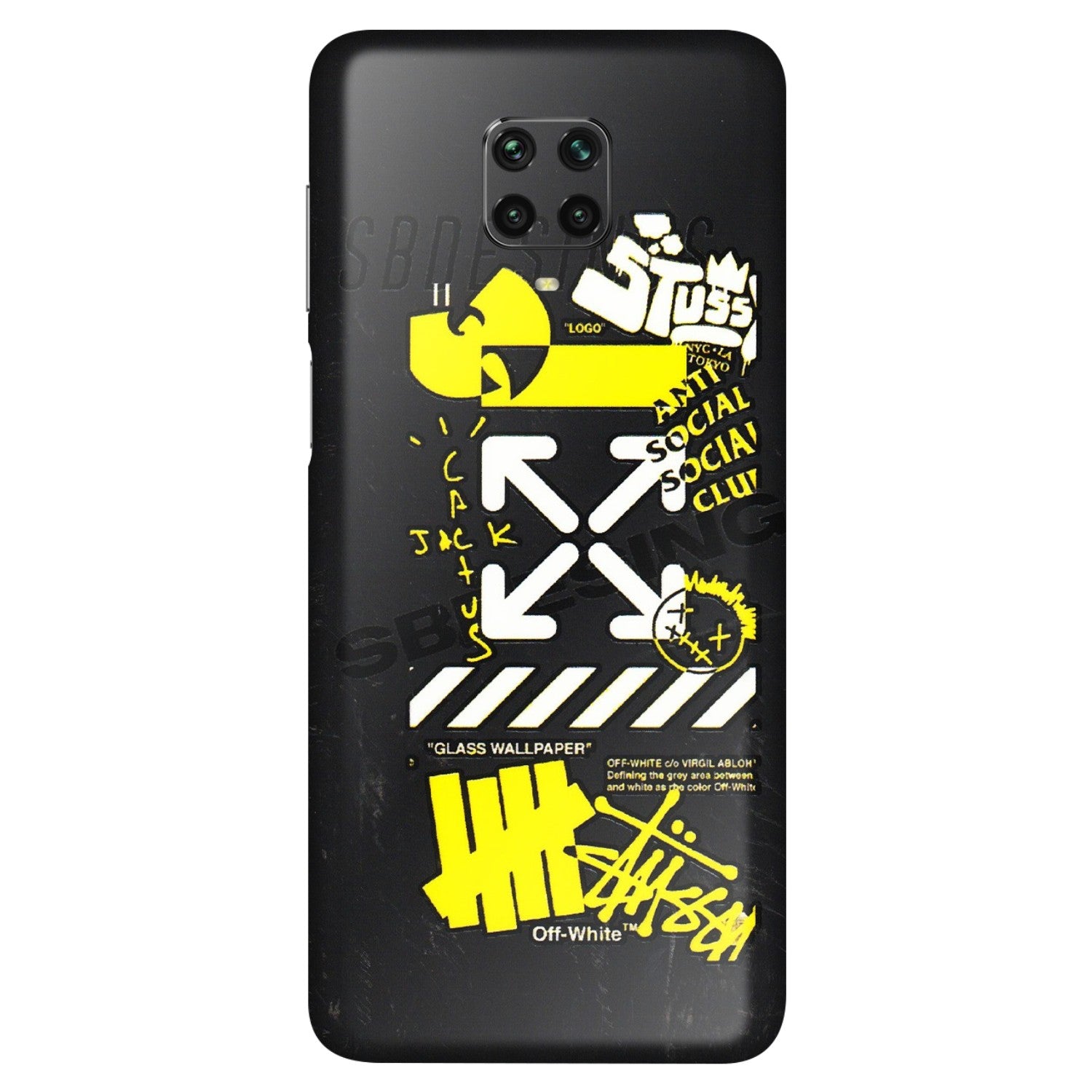 POCO Phone Skins (All Models) - Anti Social Graffiti - 3D Embossed Finish (L-198) Poco M2 PRO