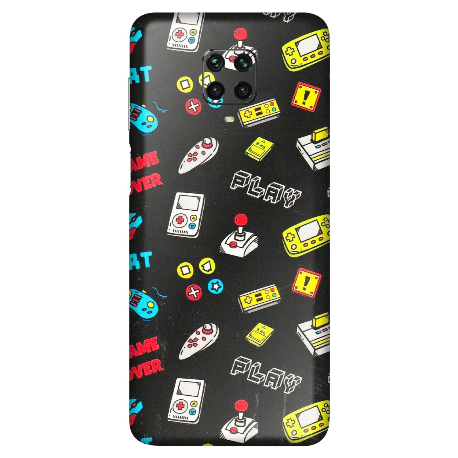 POCO Phone Skins (All Models) - Gaming Doodles - 3D Embossed Finish (L-224) Poco M2 PRO