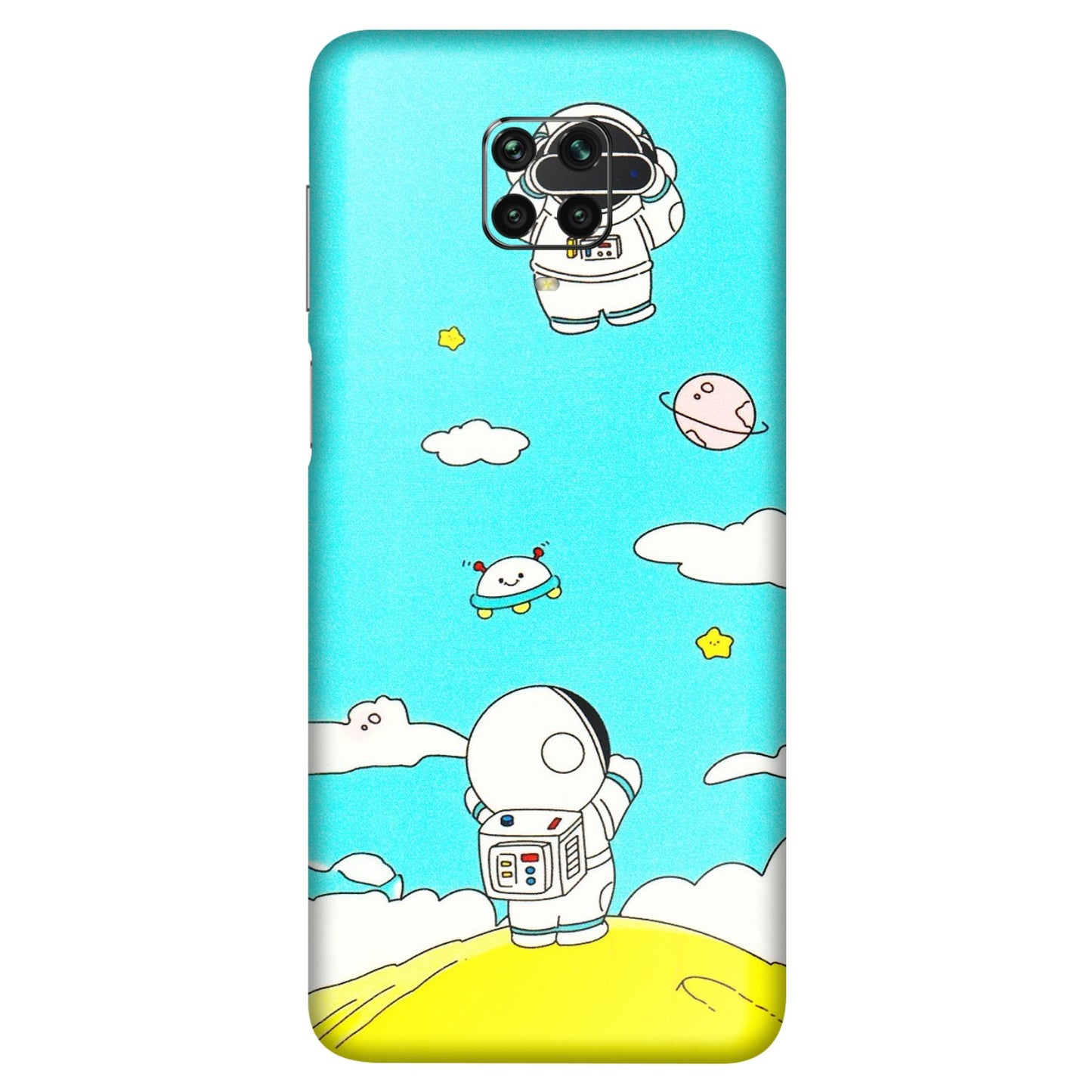 POCO Phone Skins (All Models) - Blue Skies Astro Float - 3D Embossed Finish (L-230) Poco M2 PRO