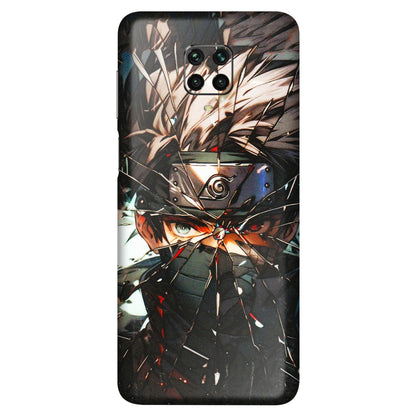 POCO Phone Skins (All Models) - Kakashi Shattered Glass Effect - 3D Embossed Finish (L-237) Poco M2 PRO
