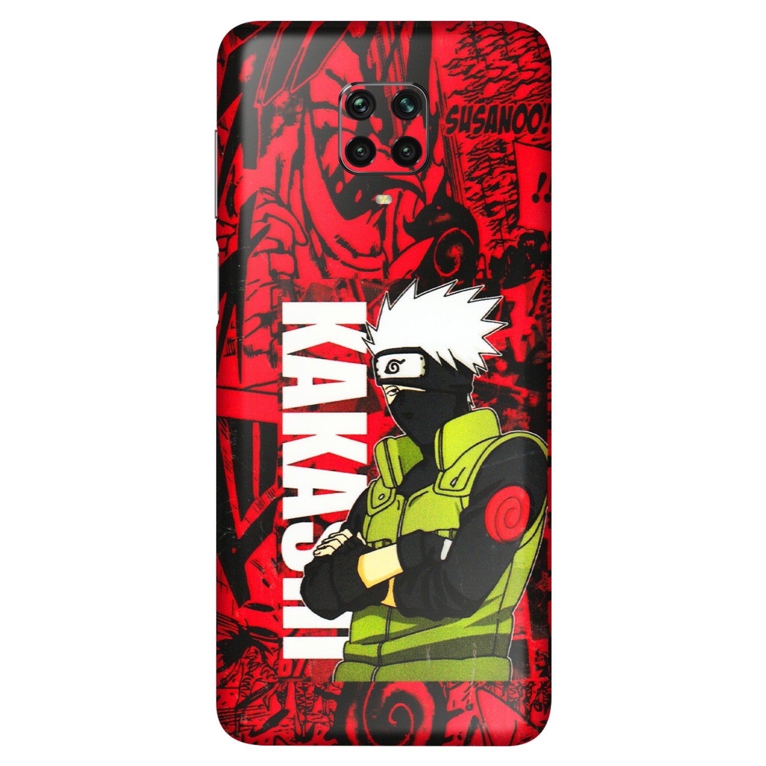 POCO Phone Skins (All Models) - Kakashi Red Anime - 3D Embossed Finish (L-251) Poco M2 PRO