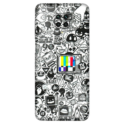 POCO Phone Skins (All Models) - Doodles Positive Art - 3D Embossed Finish (L-263) Poco M2 PRO