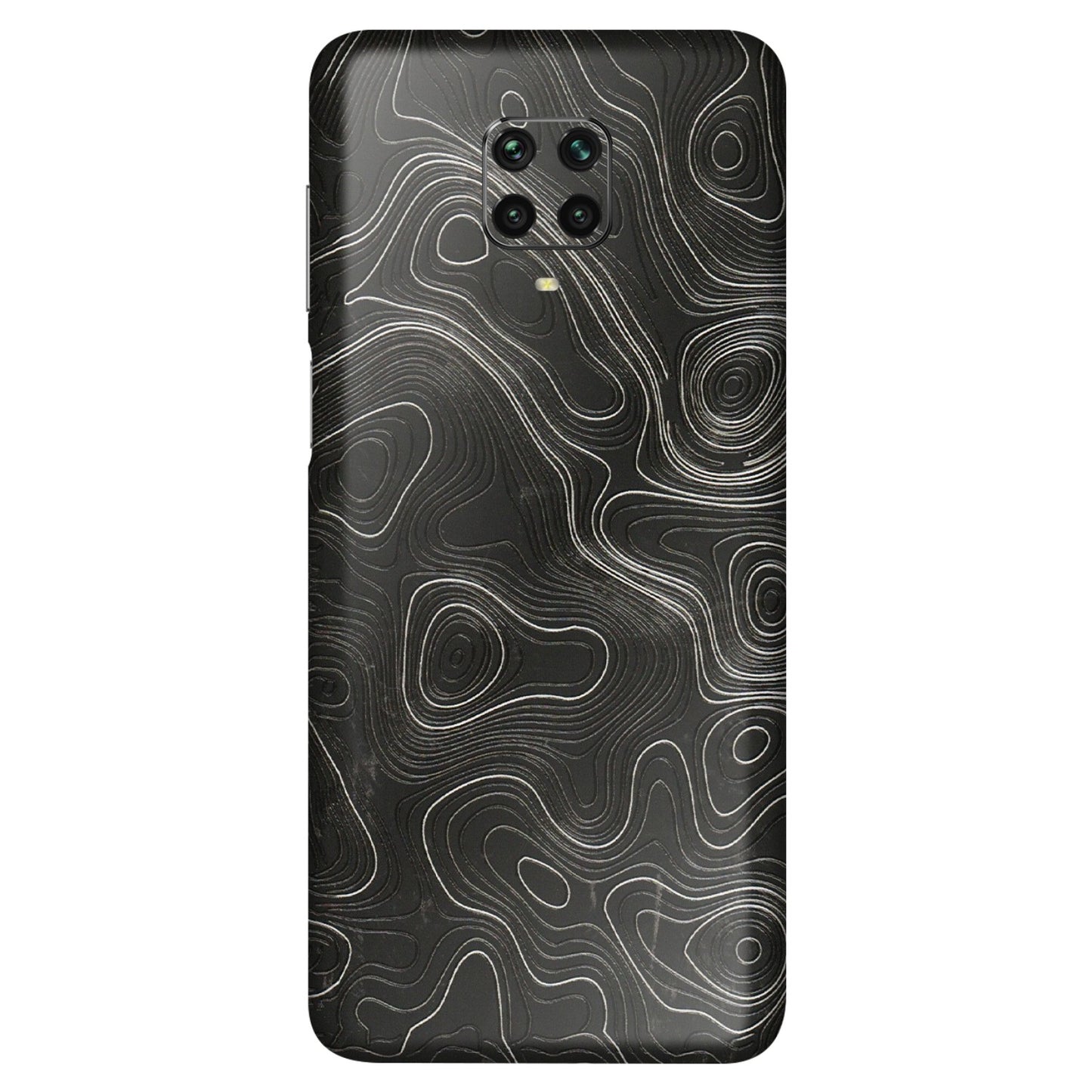 POCO Phone Skins (All Models) - Abstract White Line Map - 3D Embossed Finish (L-269) Poco M2 PRO