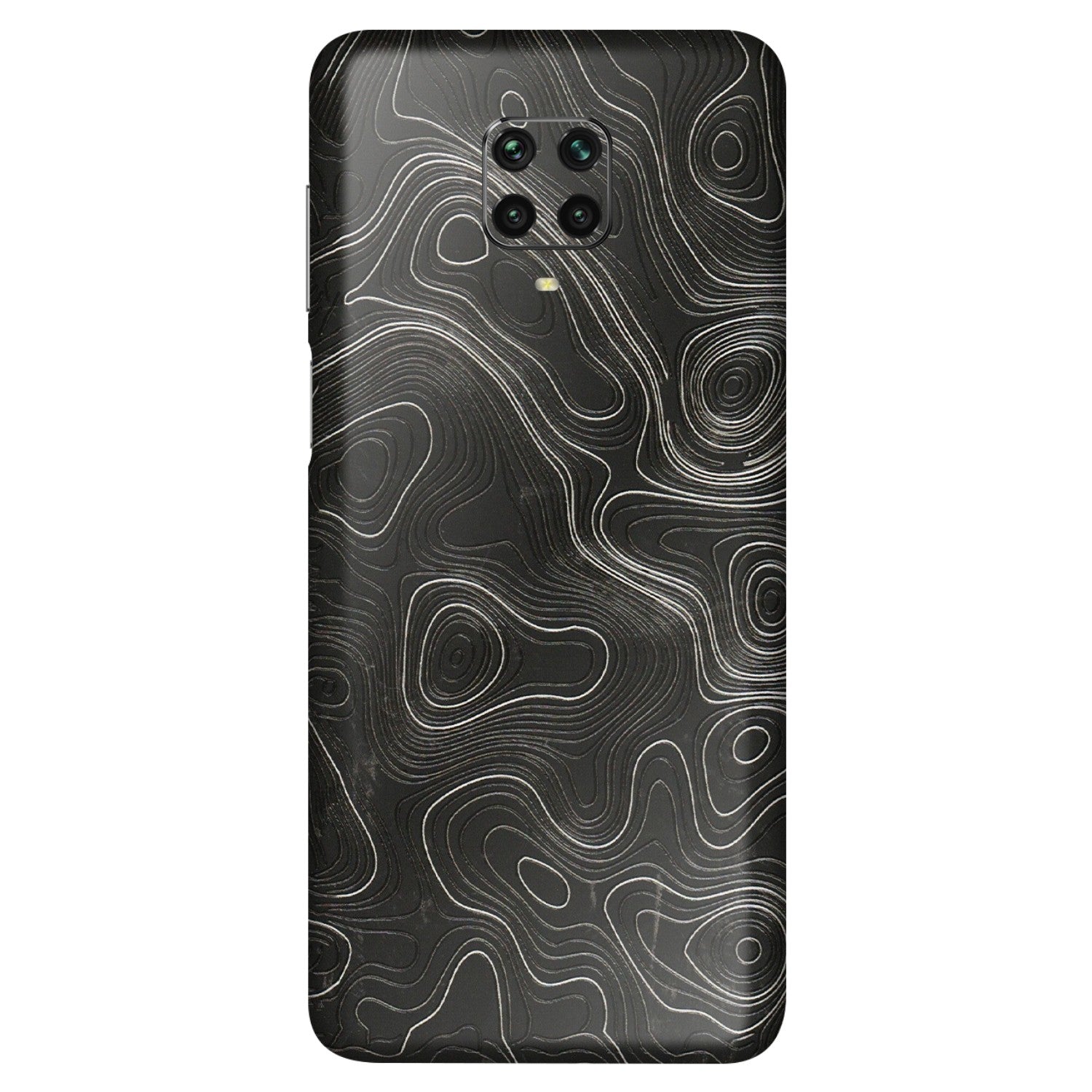 POCO Phone Skins (All Models) - Abstract White Line Map - 3D Embossed Finish (L-269) Poco M2 PRO