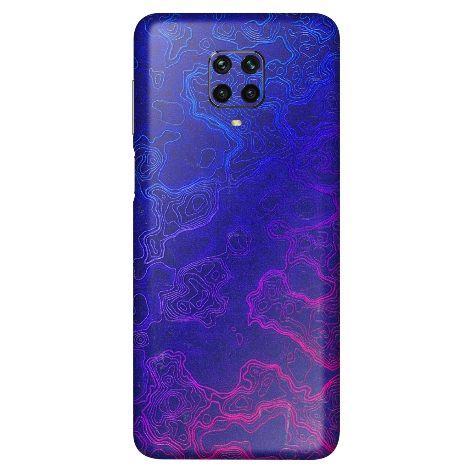 POCO Phone Skins (All Models) - Purple Ripples Swirl - 3D Embossed Finish (L-314) Poco M2 PRO