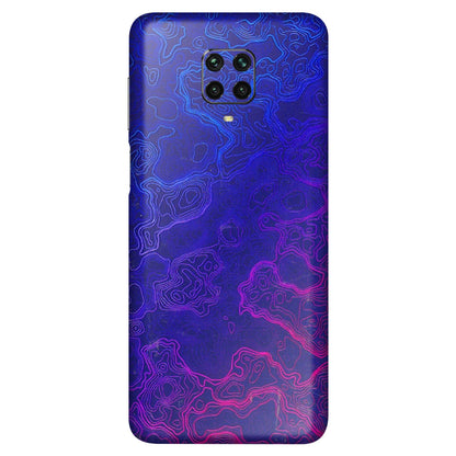 POCO Phone Skins (All Models) - Purple Ripples Swirl - 3D Embossed Finish (L-314) Poco M2 PRO