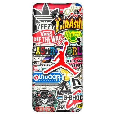 POCO Phone Skins (All Models) - Multi Brands Sticker Graffiti - 3D Embossed Finish (L-37) Poco M2 PRO