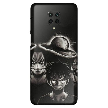 POCO Phone Skins (All Models) - Black Luffy Hat - 3D Embossed Finish (L-57) Poco M2 PRO