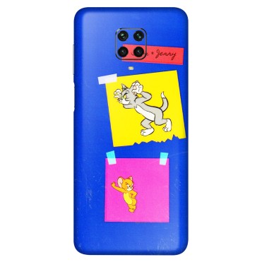 POCO Phone Skins (All Models) - Tom N Jerry Sticky Notes - 3D Embossed Finish (L-88) Poco M2 PRO