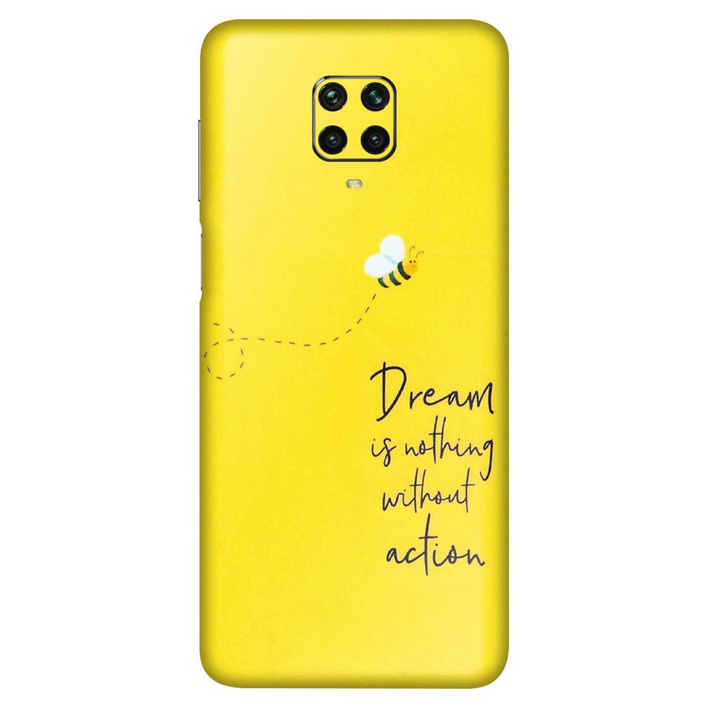 POCO Phone Skins (All Models) - Dream Is Nothing Without Action - Matte Finish (M-138) Poco M2 PRO