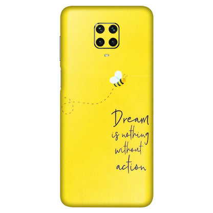 POCO Phone Skins (All Models) - Dream Is Nothing Without Action - Matte Finish (M-138) Poco M2 PRO