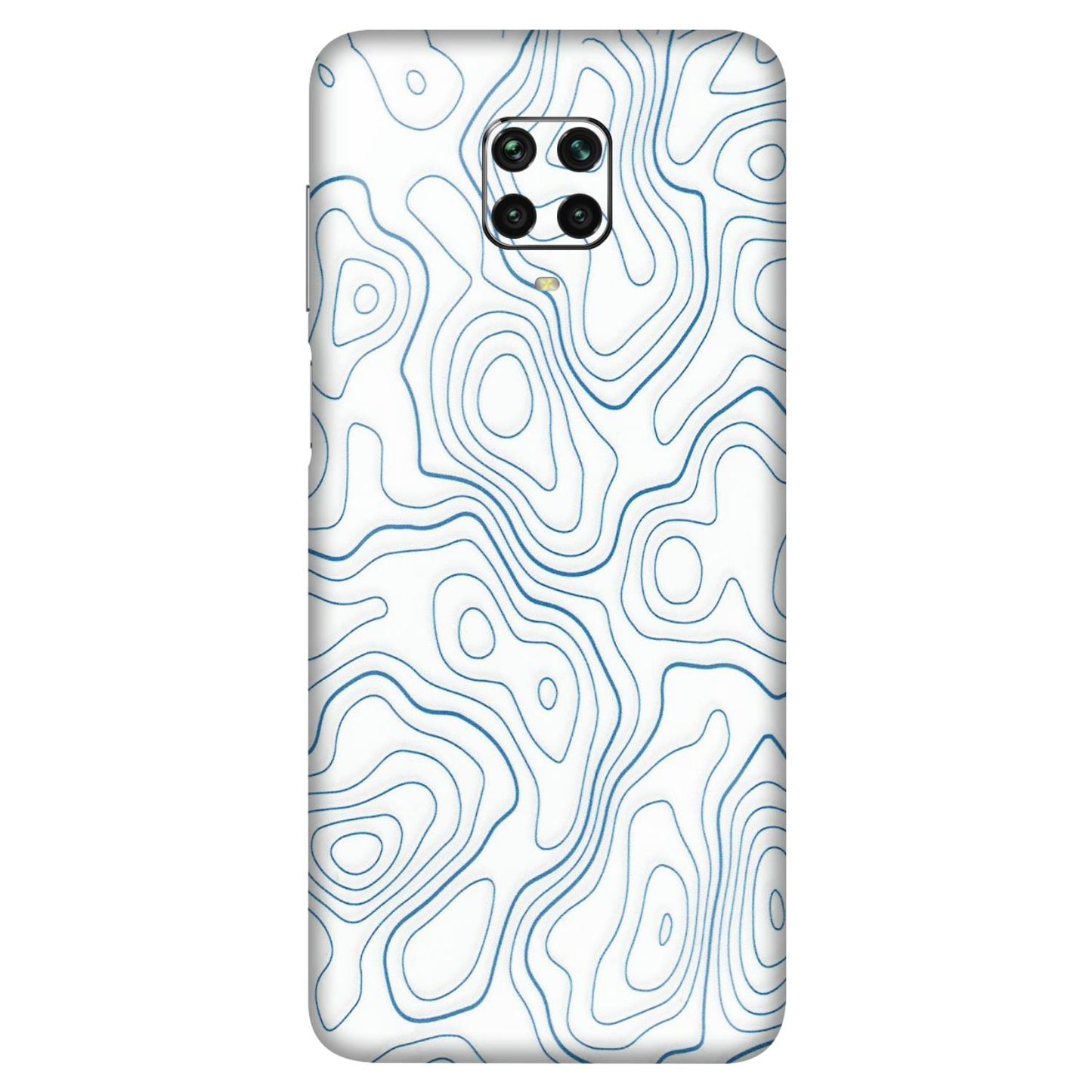 POCO Phone Skins (All Models) - Blue And White Swirls - Matte Finish (M-139) Poco M2 PRO