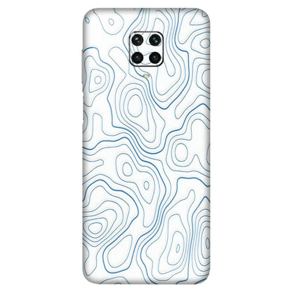 POCO Phone Skins (All Models) - Blue And White Swirls - Matte Finish (M-139) Poco M2 PRO