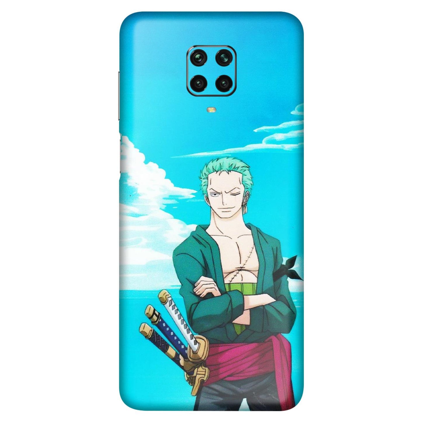 POCO Phone Skins (All Models) - Cool Swordman Zoro Anime - Matte Finish (M-143) Poco M2 PRO