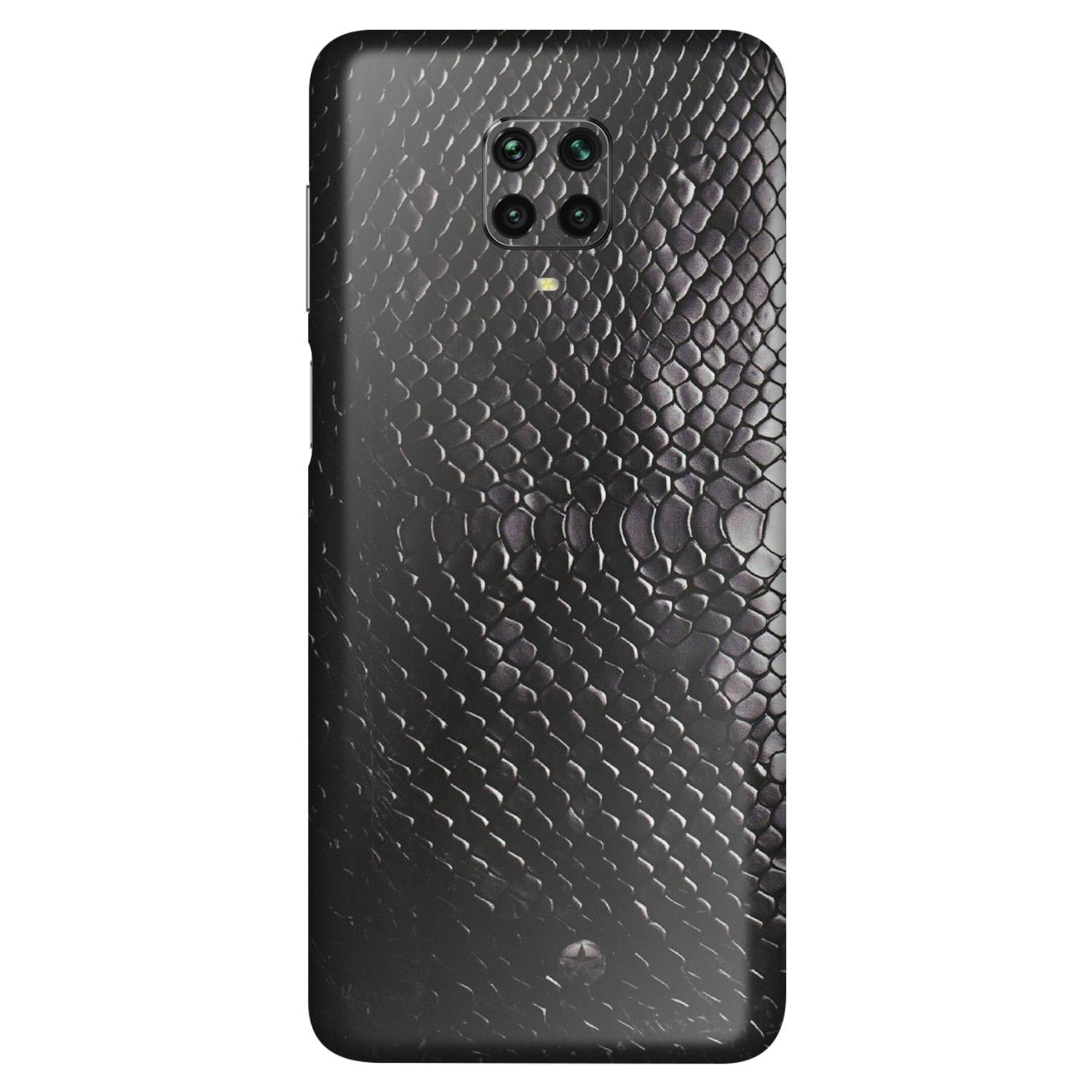 POCO Phone Skins (All Models) - Black Snack Leather - Matte Finish (M-147) Poco M2 PRO