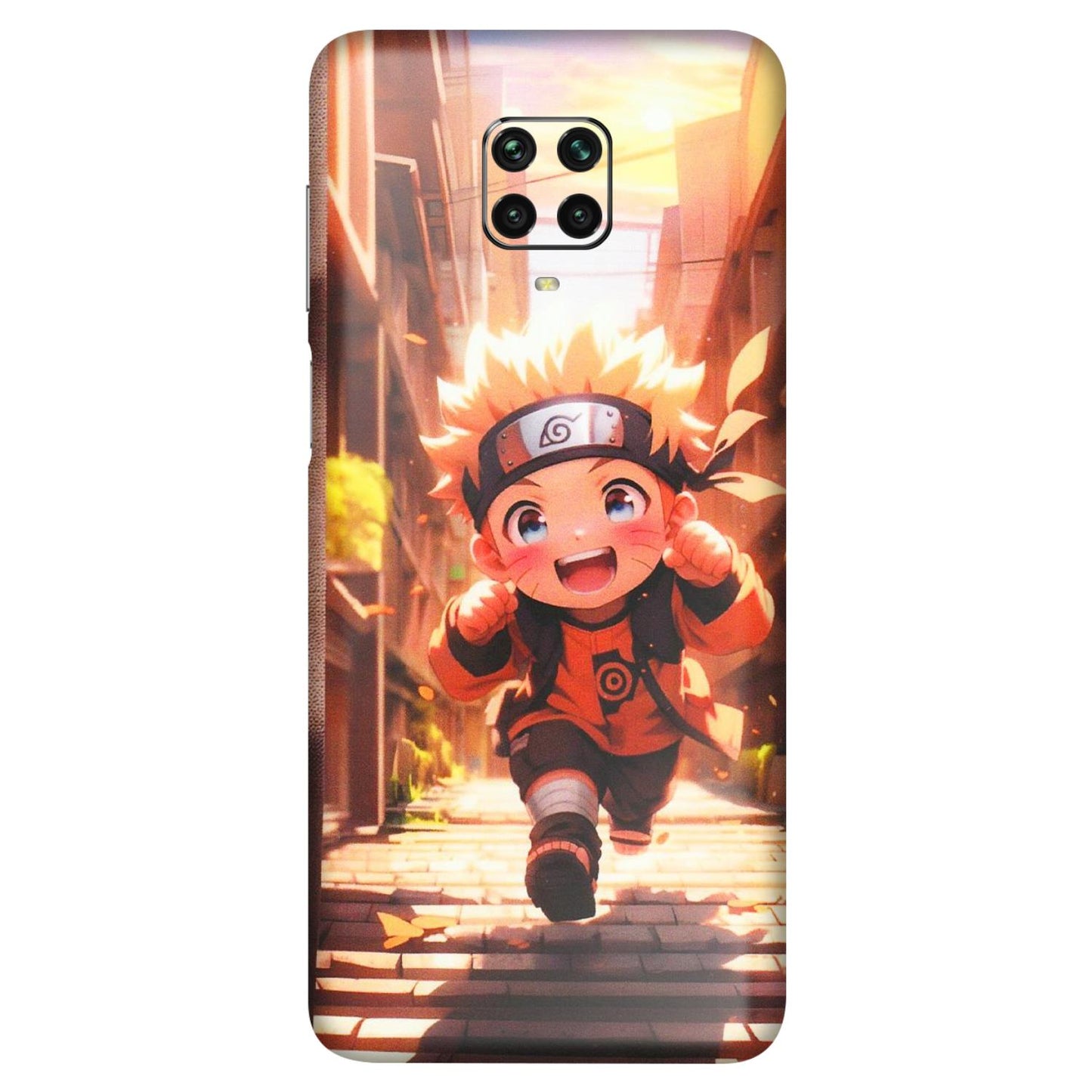 POCO Phone Skins (All Models) - Naruto Cute Toon Running - Matte Finish (M-04) Poco M2 PRO