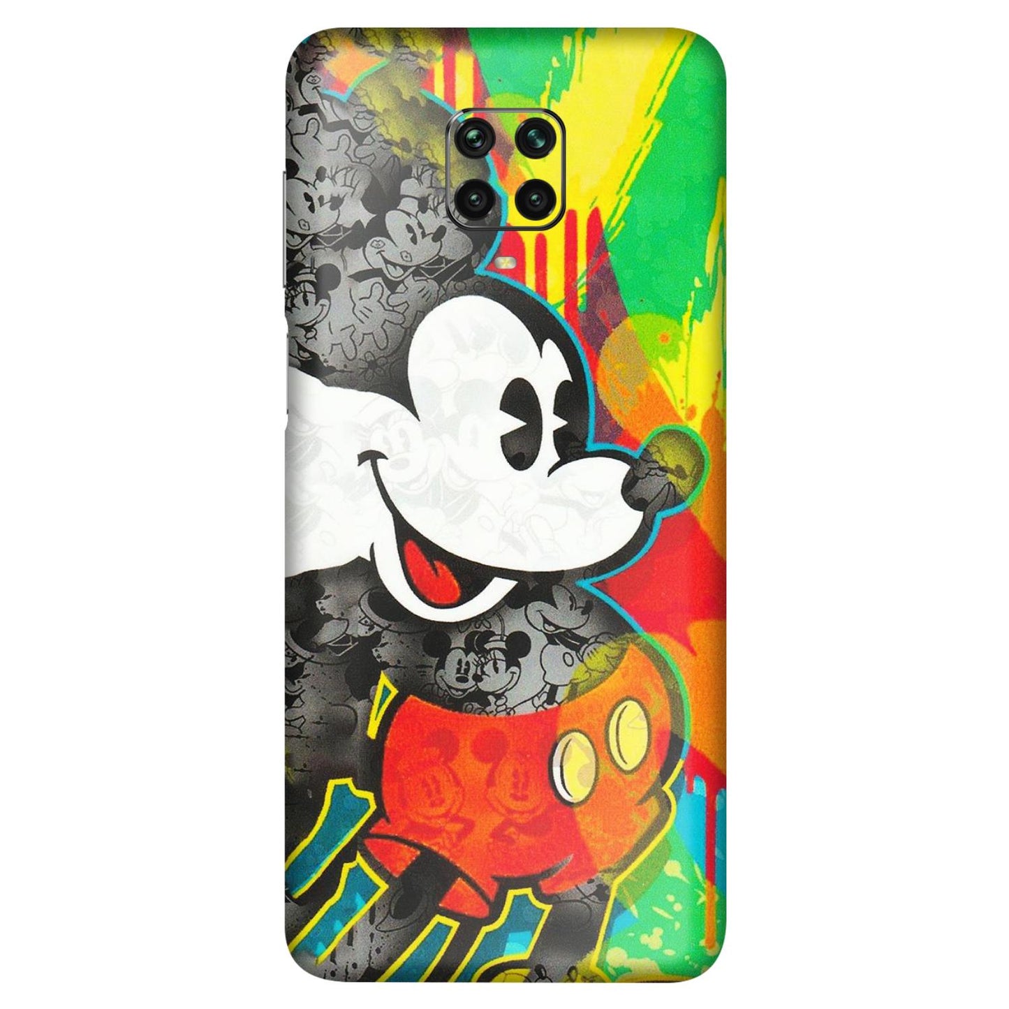 POCO Phone Skins (All Models) - Multiple Mickey With Colourful Texture - Matte Finish (M-84) Poco M2 PRO