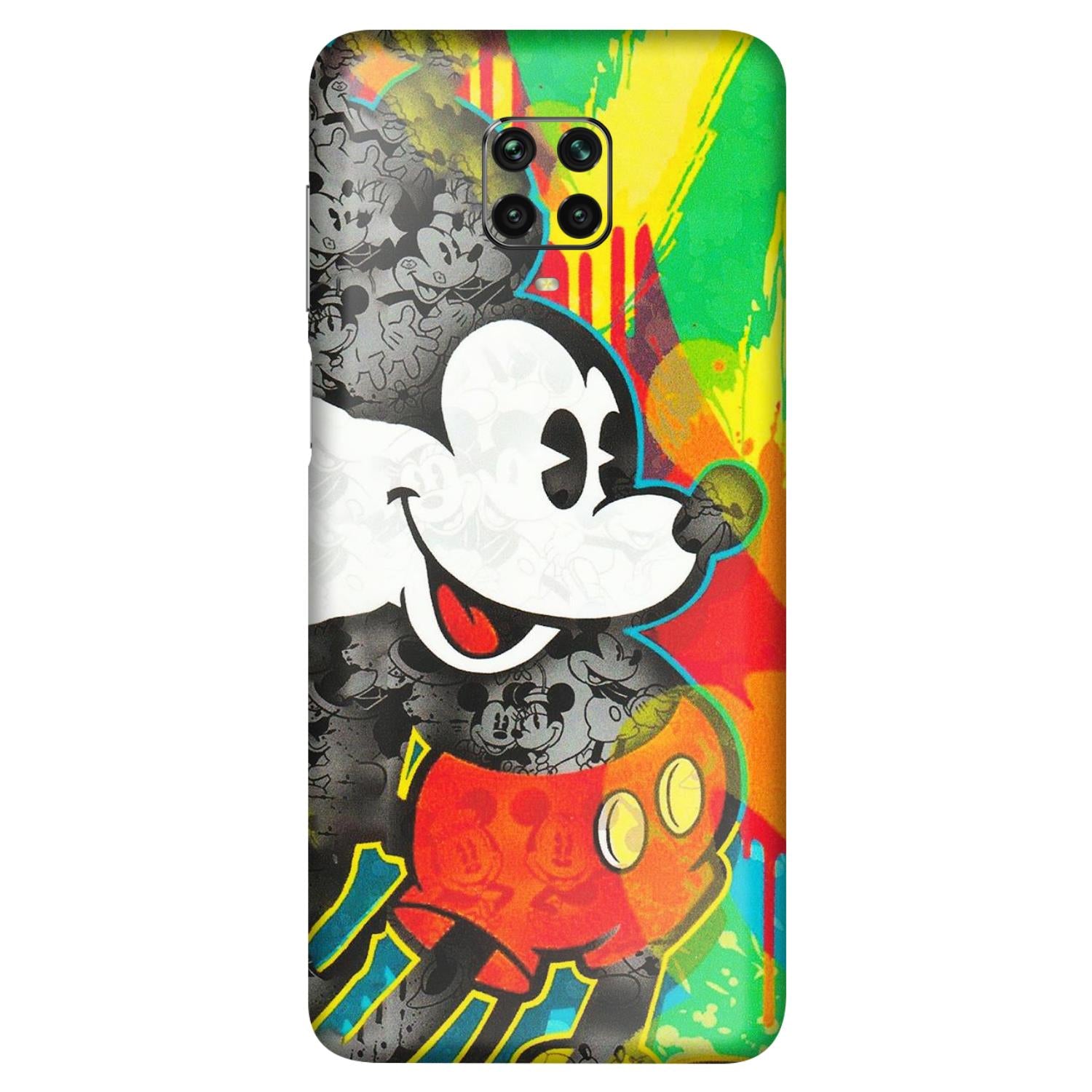 POCO Phone Skins (All Models) - Multiple Mickey With Colourful Texture - Matte Finish (M-84) Poco M2 PRO