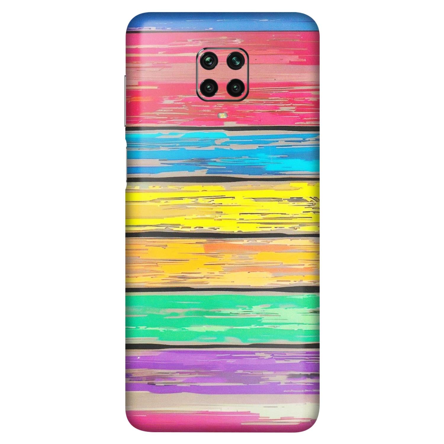 POCO Phone Skins (All Models) - Multi Colour Wooden Wall - Matte Finish (M-96) Poco M2 PRO