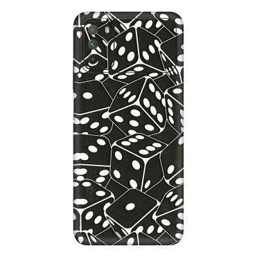 POCO Phone Skins (All Models) - Big Black Dices - 3D Embossed Finish (L-106) Poco M3