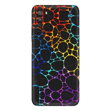 POCO Phone Skins (All Models) - Abstract Art MultiColour - 3D Embossed Finish (L-133) Poco M3