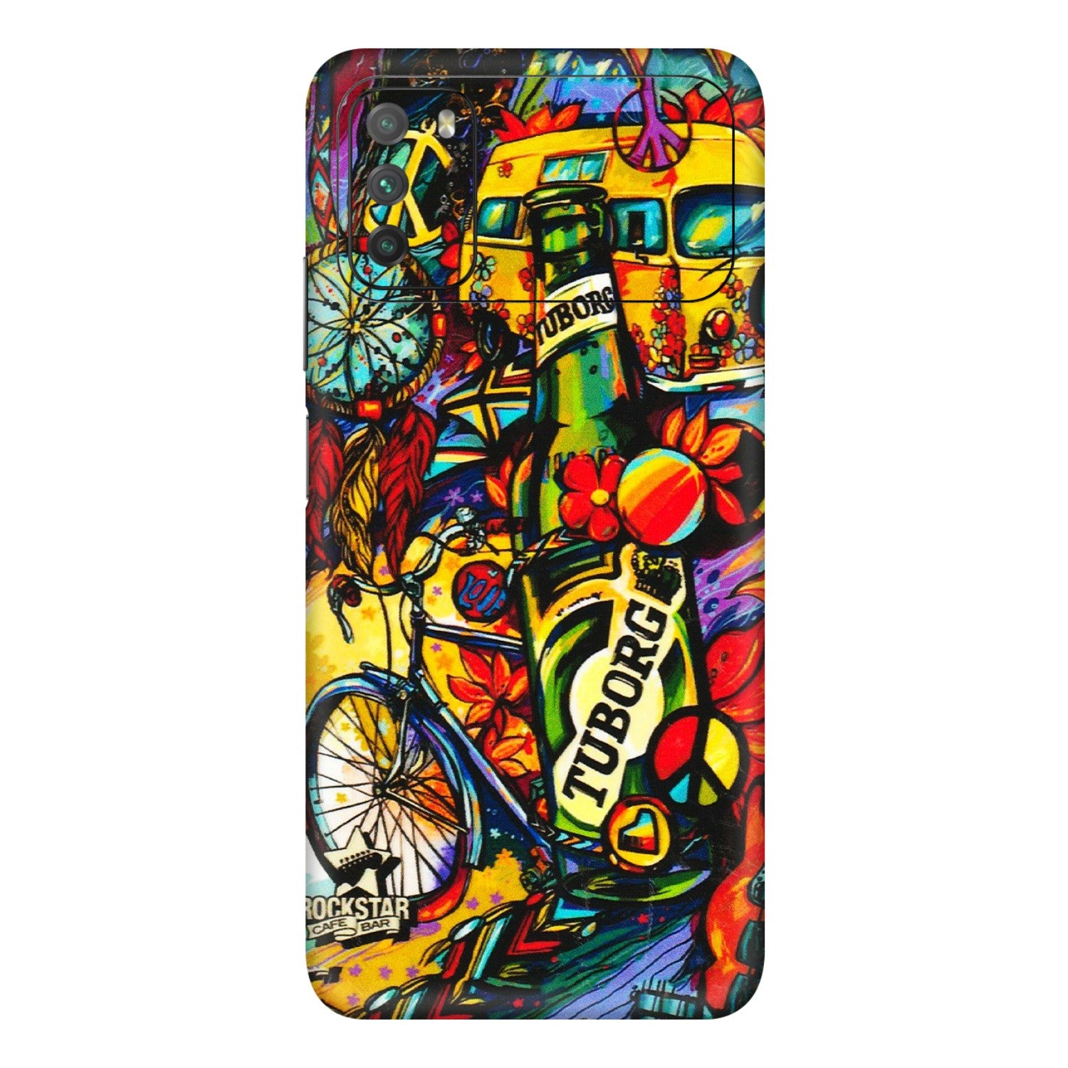 POCO Phone Skins (All Models) - Cool Beer Bottle - 3D Embossed Finish (L-193) Poco M3