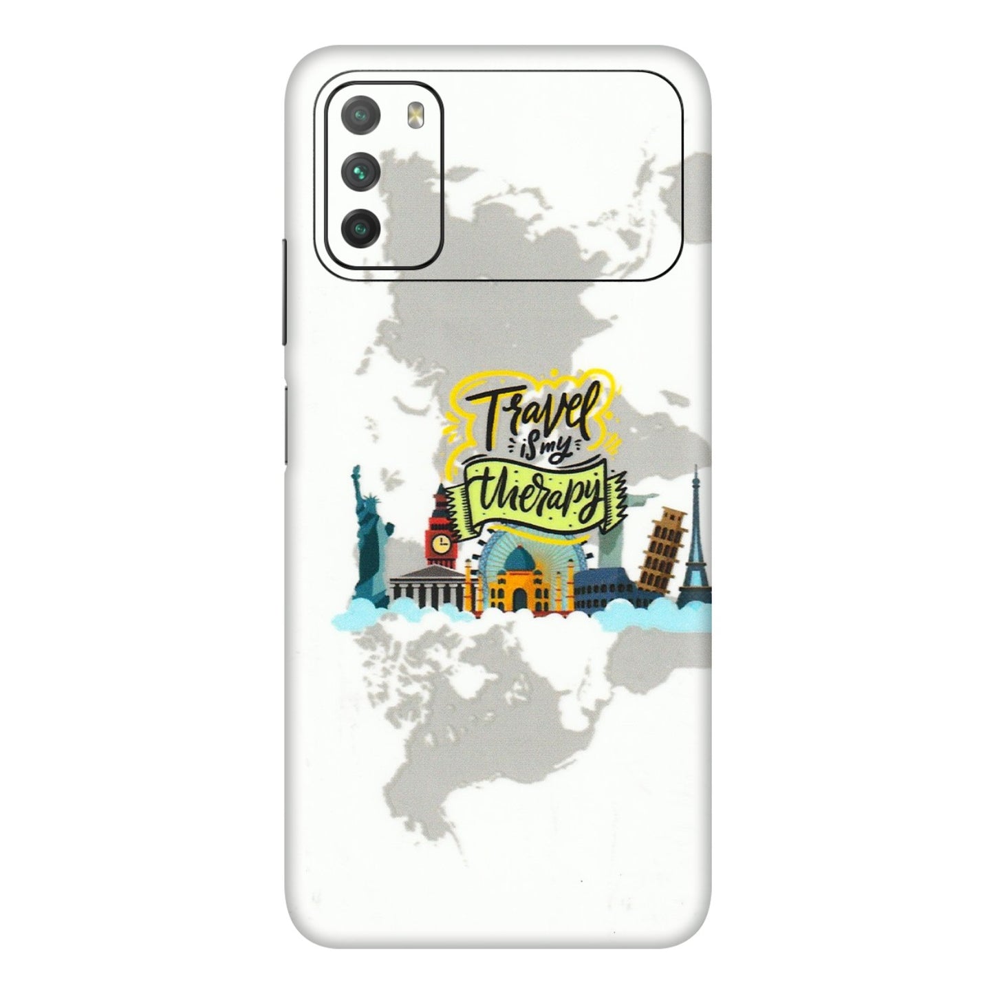 POCO Phone Skins (All Models) - Travel Therapy - 3D Embossed Finish (L-199) Poco M3