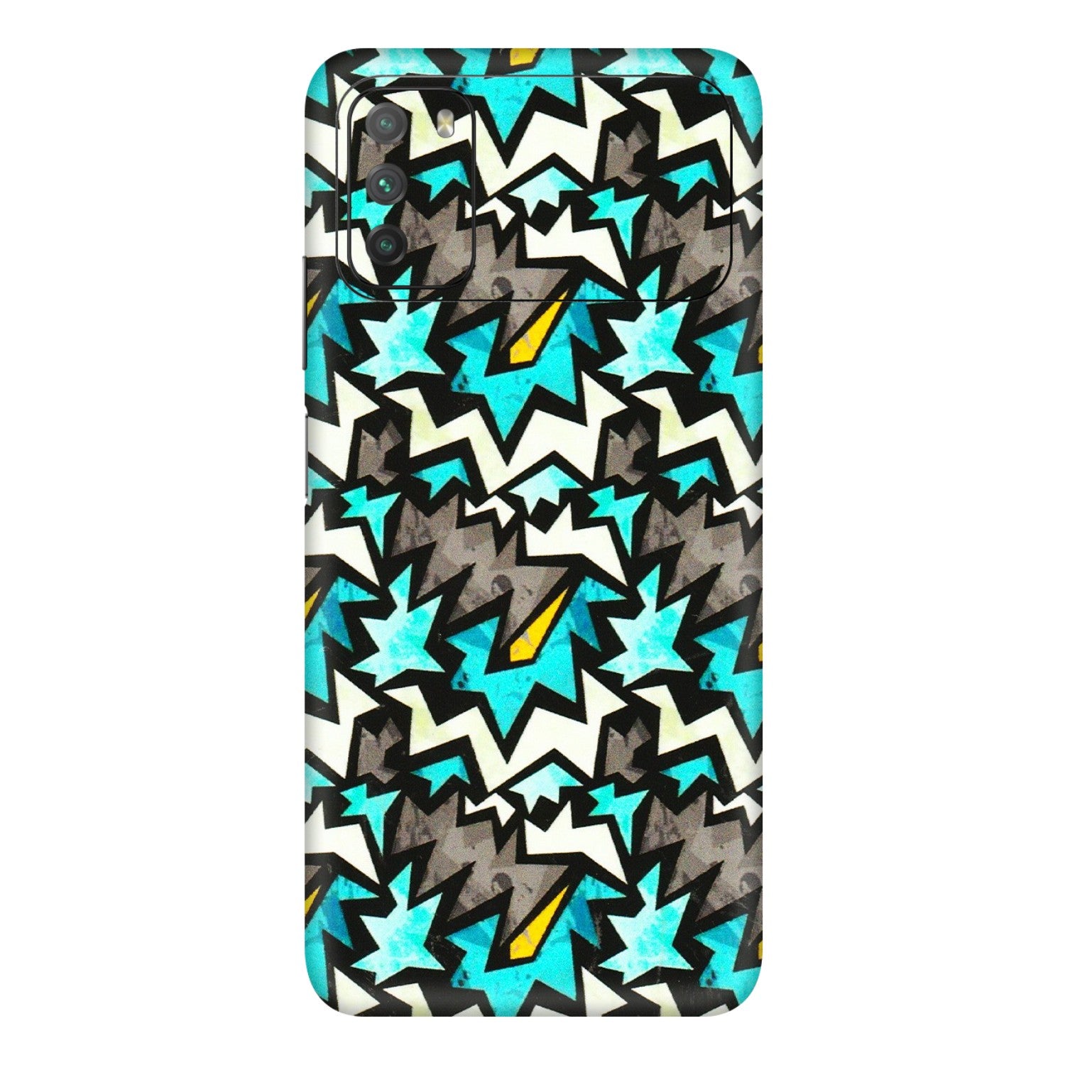 POCO Phone Skins (All Models) - Funky Zig Zag - 3D Embossed Finish (L-223) Poco M3
