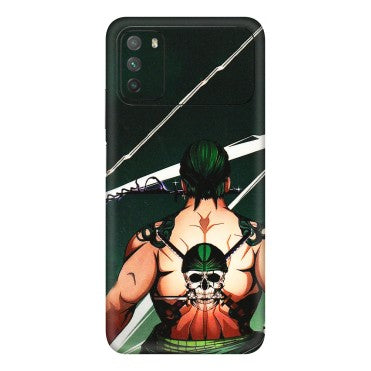 POCO Phone Skins (All Models) - Zoro Anime - 3D Embossed Finish (L-23) Poco M3