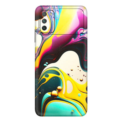 POCO Phone Skins (All Models) - Multicolor Abstract pattern - 3D Embossed Finish (L-254) Poco M3