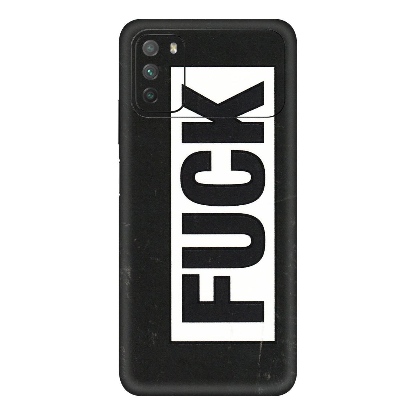 POCO Phone Skins (All Models) - The F Word - 3D Embossed Finish (L-255) Poco M3