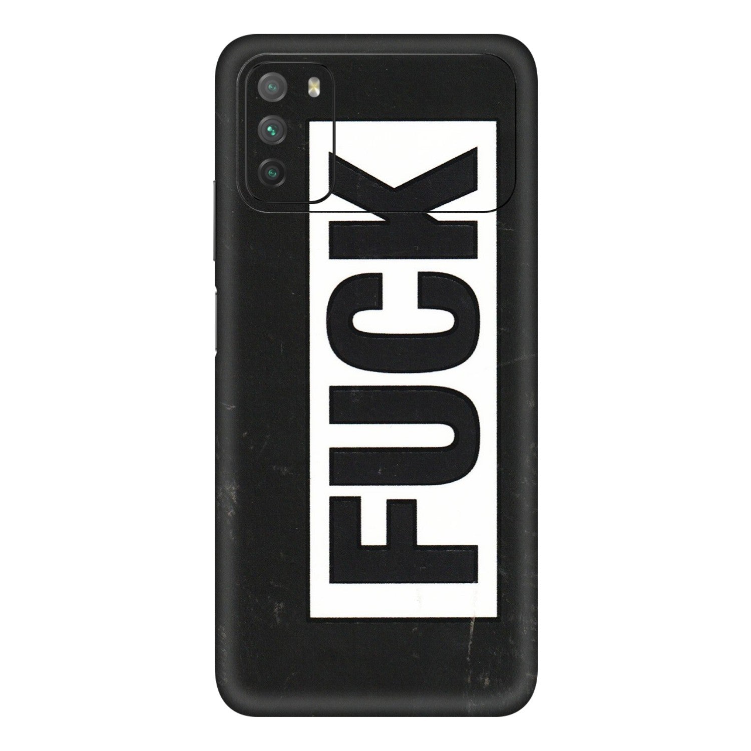 POCO Phone Skins (All Models) - The F Word - 3D Embossed Finish (L-255) Poco M3