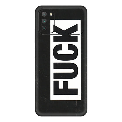 POCO Phone Skins (All Models) - The F Word - 3D Embossed Finish (L-255) Poco M3