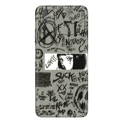 POCO Phone Skins (All Models) - Never Have Love Anime - 3D Embossed Finish (L-260) Poco M3