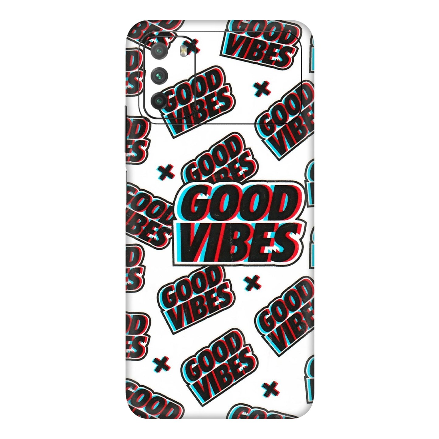 POCO Phone Skins (All Models) - Good Vibes - 3D Embossed Finish (L-282) Poco M3