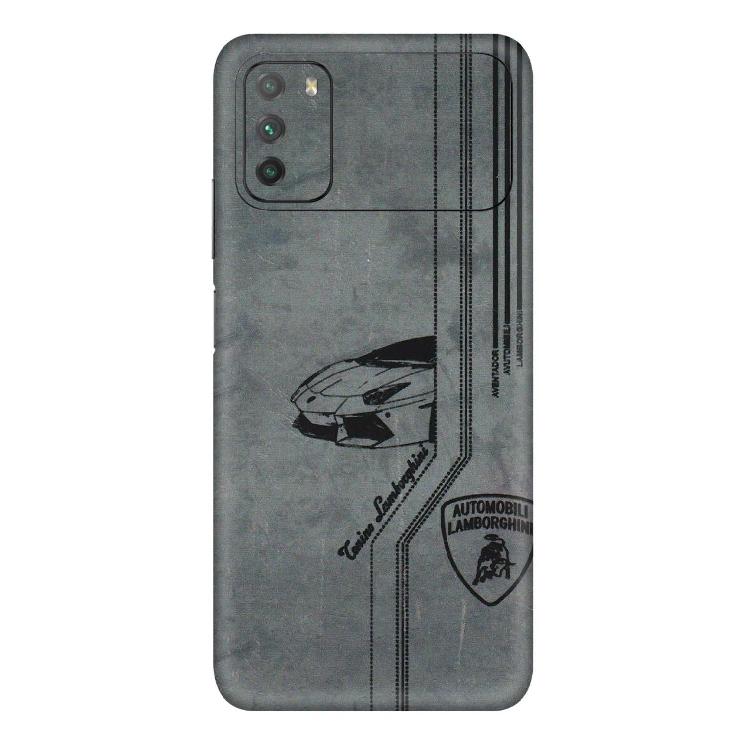 POCO Phone Skins (All Models) - New Lamborgini Aventador - 3D Embossed Finish (L-321) Poco M3