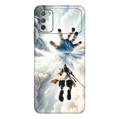 POCO Phone Skins (All Models) - Big Hand With Monkey King - 3D Embossed Finish (L-323) Poco M3