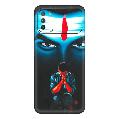 POCO Phone Skins (All Models) - Mahakal Bhakt - Matte Finish (M-112) Poco M3
