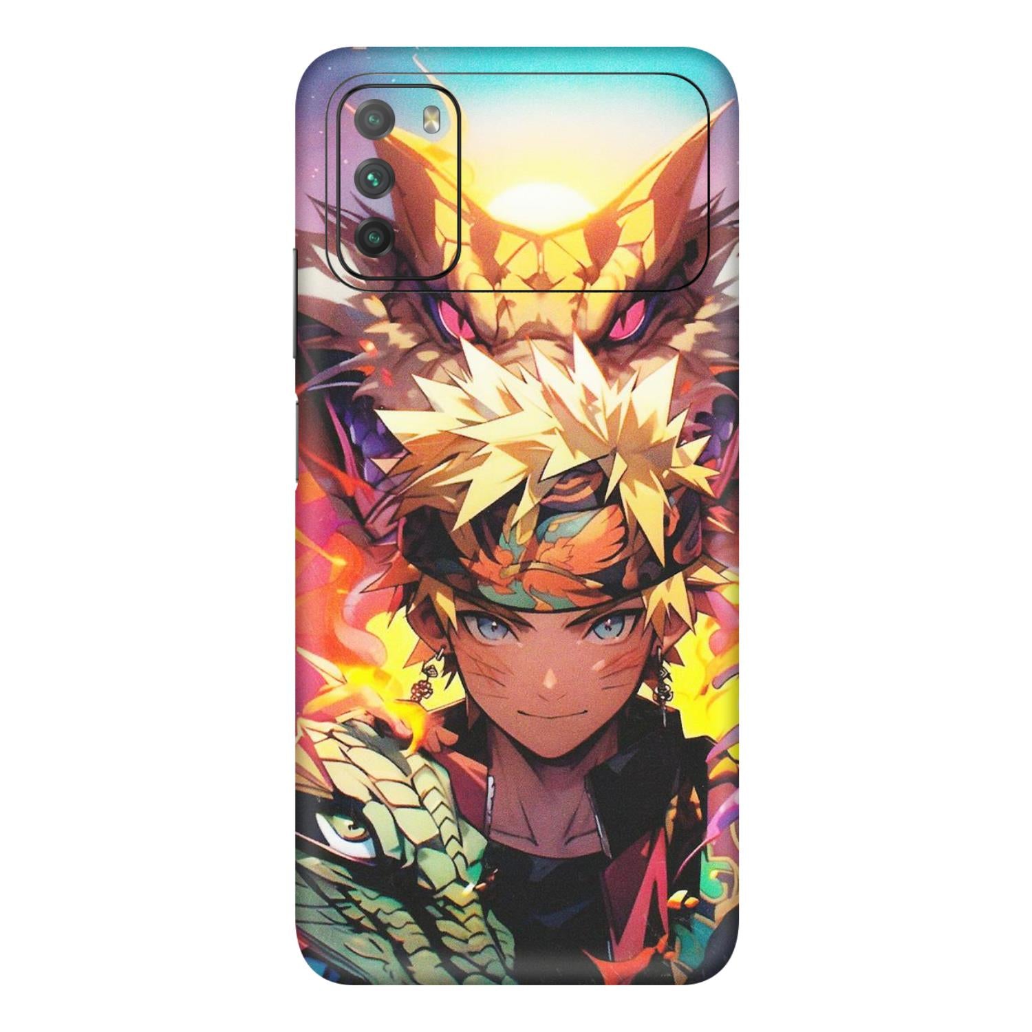 POCO Phone Skins (All Models) - Angry Naruto Anime - Matte Finish (M-148) Poco M3