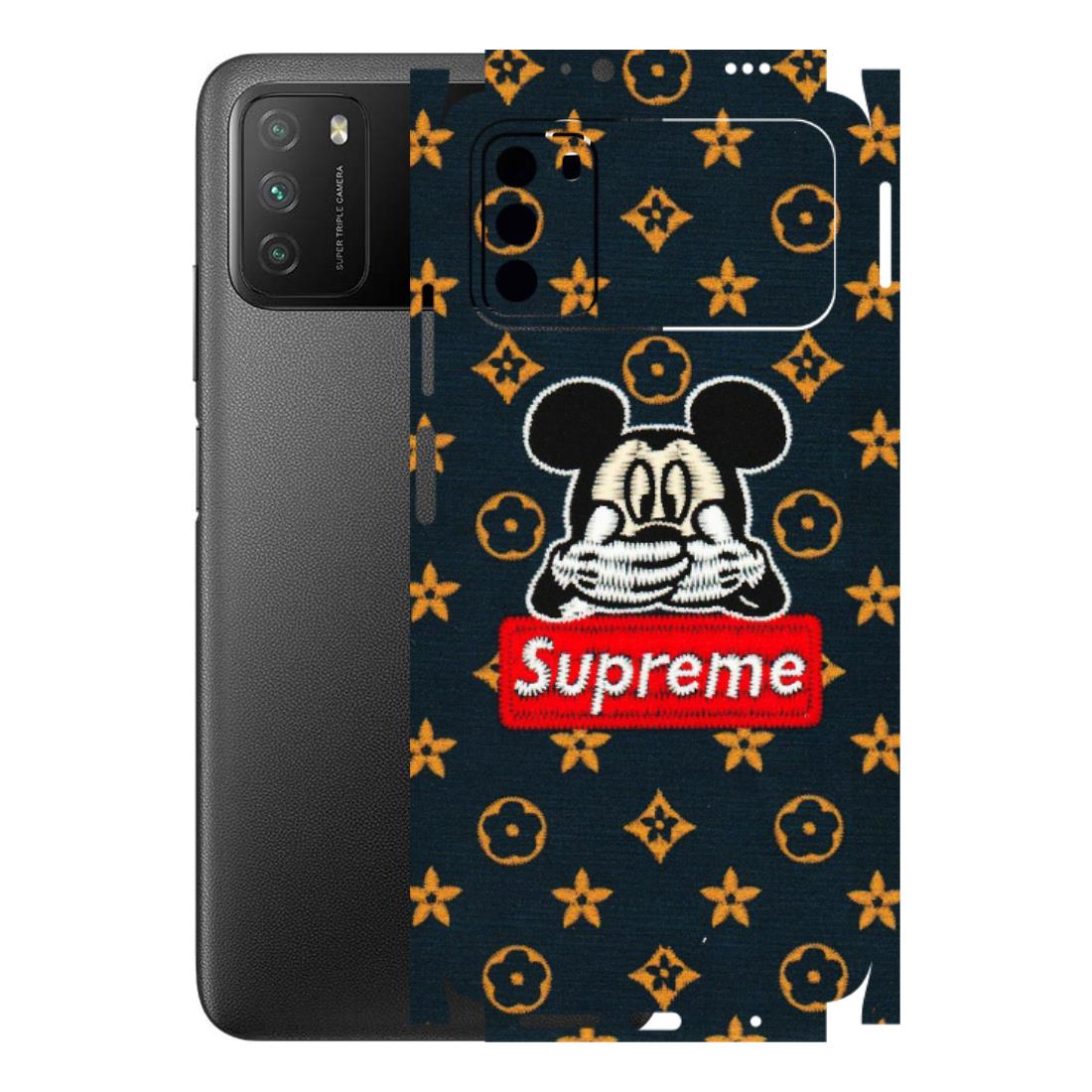 POCO Phone Skins (All Models) - Mickey Supreme - Matte Finish (M-83) Poco M3