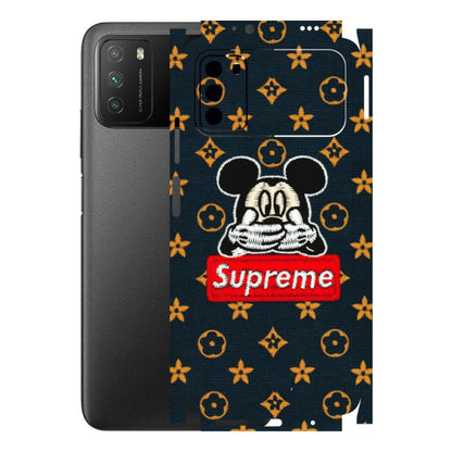 POCO Phone Skins (All Models) - Mickey Supreme - Matte Finish (M-83) Poco M3