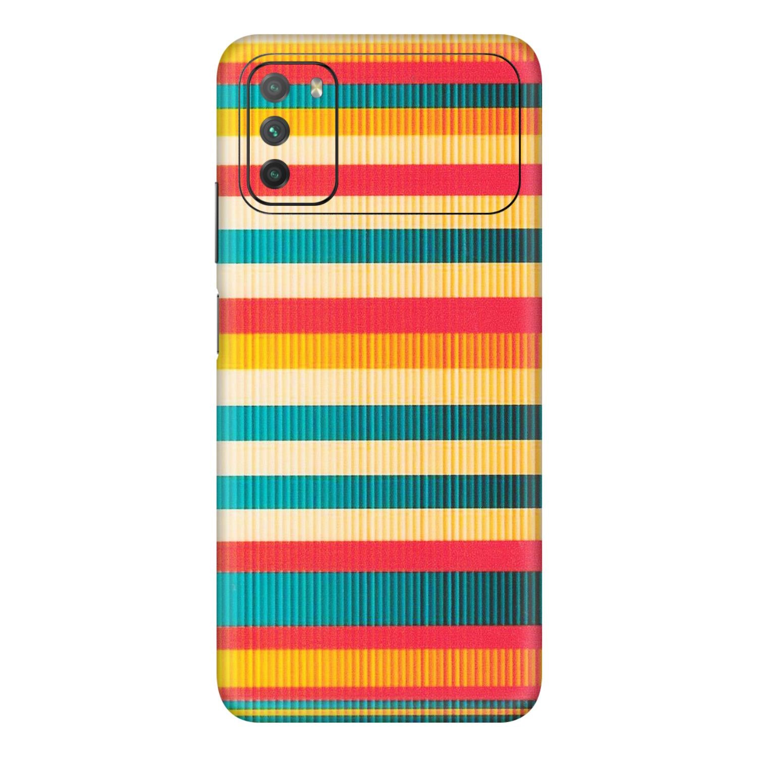 POCO Phone Skins (All Models) - Colourful Stripes Soothing Effect - Matte Finish (M-86) Poco M3