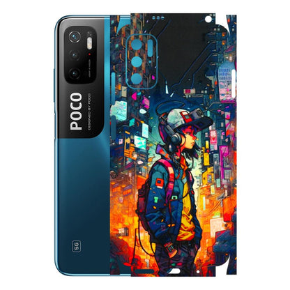 POCO Phone Skins (All Models) - Street Anime Guy - 3D Embossed Finish (L-158) Poco M3 PRO (5G)