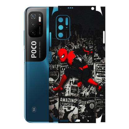 POCO Phone Skins (All Models) - SpiderMan New - 3D Embossed Finish (L-162) Poco M3 PRO (5G)