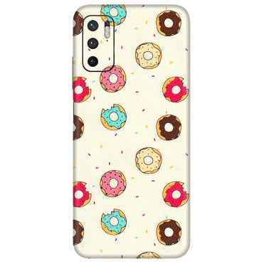 POCO Phone Skins (All Models) - Mini Donuts Doodle Art - 3D Embossed Finish (L-122) Poco M3 PRO (5G)